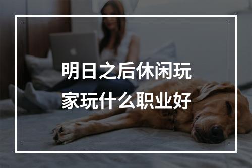 明日之后休闲玩家玩什么职业好