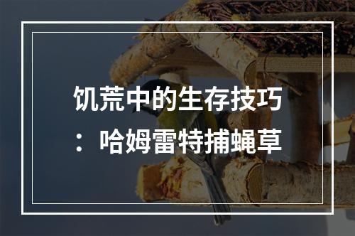 饥荒中的生存技巧：哈姆雷特捕蝇草