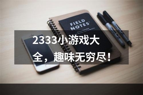 2333小游戏大全，趣味无穷尽！