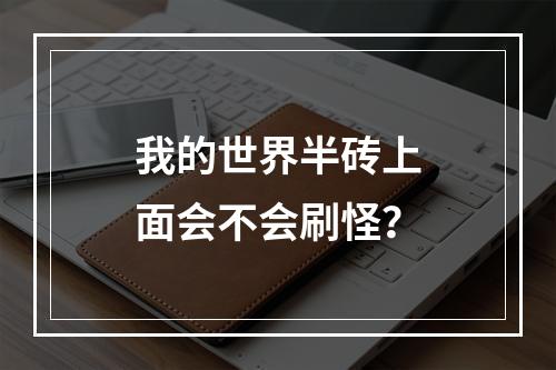 我的世界半砖上面会不会刷怪？