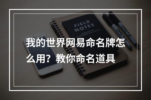 我的世界网易命名牌怎么用？教你命名道具