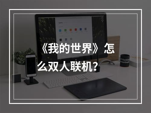 《我的世界》怎么双人联机？