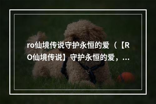 ro仙境传说守护永恒的爱（【RO仙境传说】守护永恒的爱，浪漫恋爱攻略）