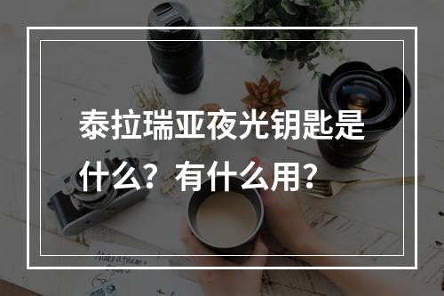 泰拉瑞亚夜光钥匙是什么？有什么用？