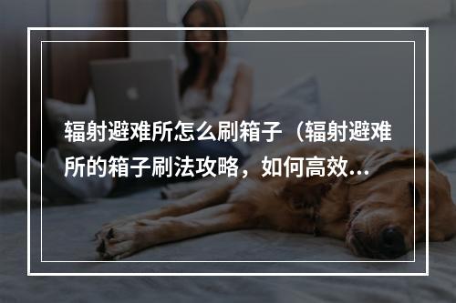 辐射避难所怎么刷箱子（辐射避难所的箱子刷法攻略，如何高效地获取物资？）