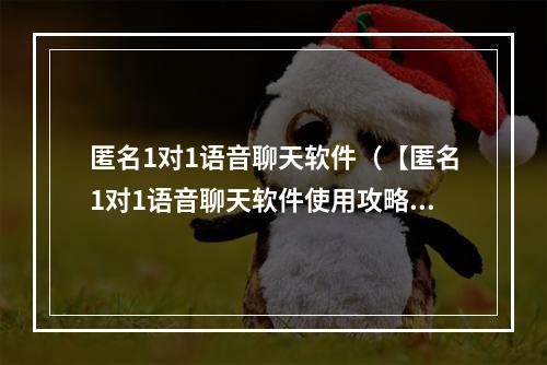 匿名1对1语音聊天软件（【匿名1对1语音聊天软件使用攻略】）