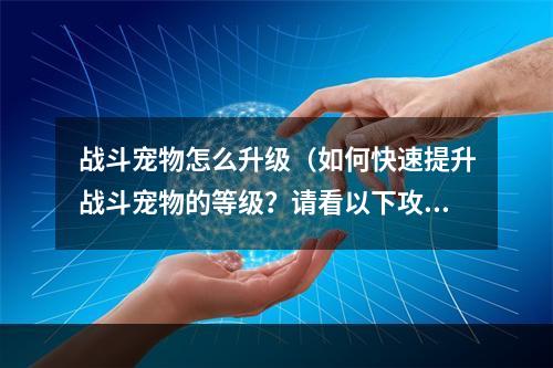 战斗宠物怎么升级（如何快速提升战斗宠物的等级？请看以下攻略！）