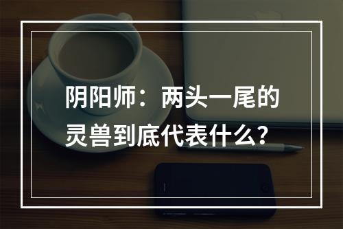 阴阳师：两头一尾的灵兽到底代表什么？