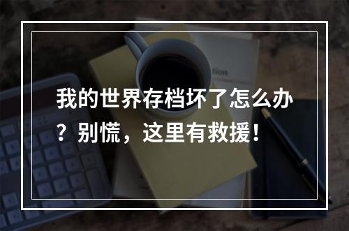 我的世界存档坏了怎么办？别慌，这里有救援！