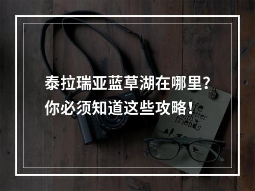 泰拉瑞亚蓝草湖在哪里？你必须知道这些攻略！