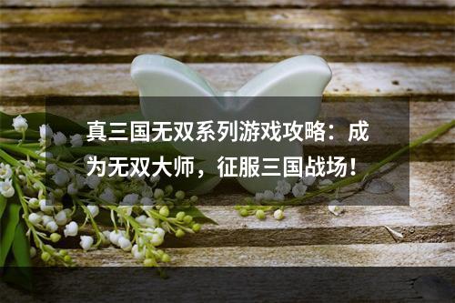 真三国无双系列游戏攻略：成为无双大师，征服三国战场！