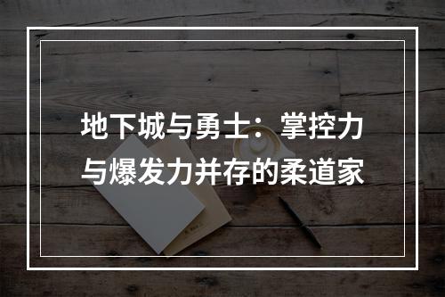 地下城与勇士：掌控力与爆发力并存的柔道家