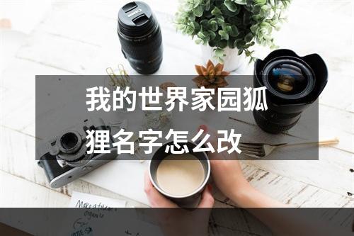 我的世界家园狐狸名字怎么改