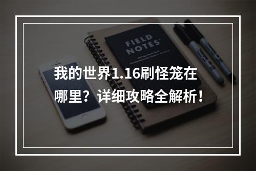 我的世界1.16刷怪笼在哪里？详细攻略全解析！