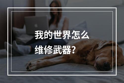 我的世界怎么维修武器？