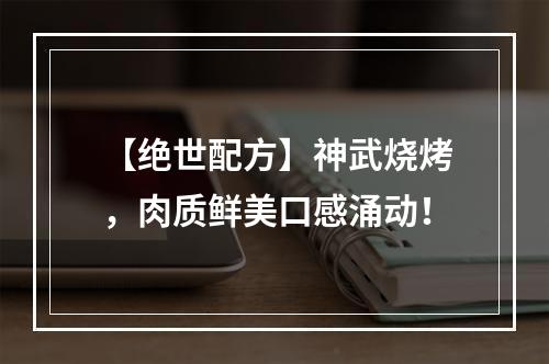 【绝世配方】神武烧烤，肉质鲜美口感涌动！