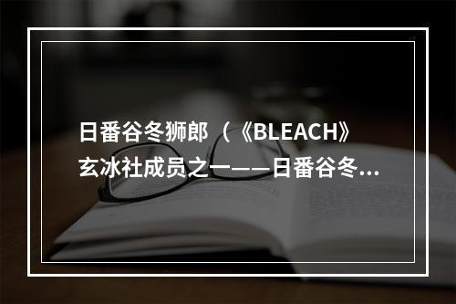 日番谷冬狮郎（《BLEACH》玄冰社成员之一——日番谷冬狮郎攻略）