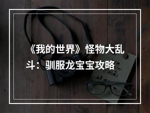 《我的世界》怪物大乱斗：驯服龙宝宝攻略