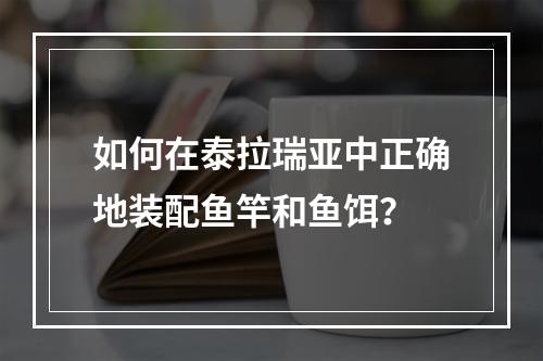 如何在泰拉瑞亚中正确地装配鱼竿和鱼饵？