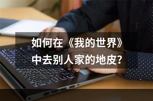 如何在《我的世界》中去别人家的地皮？