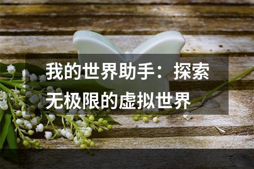 我的世界助手：探索无极限的虚拟世界