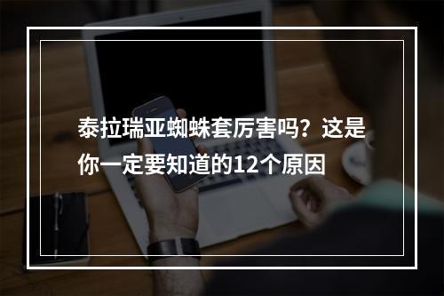 泰拉瑞亚蜘蛛套厉害吗？这是你一定要知道的12个原因