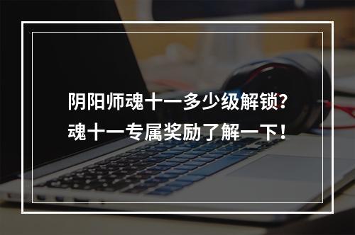 阴阳师魂十一多少级解锁？魂十一专属奖励了解一下！