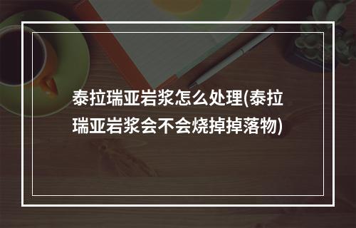 泰拉瑞亚岩浆怎么处理(泰拉瑞亚岩浆会不会烧掉掉落物)