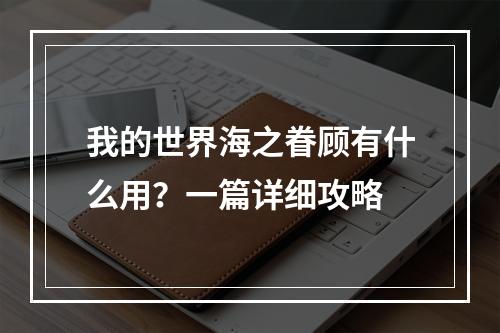 我的世界海之眷顾有什么用？一篇详细攻略