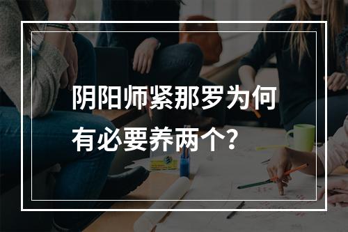 阴阳师紧那罗为何有必要养两个？