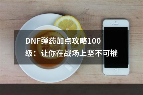 DNF弹药加点攻略100级：让你在战场上坚不可摧