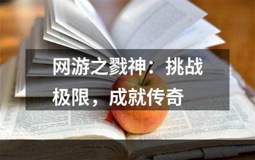 网游之戮神：挑战极限，成就传奇