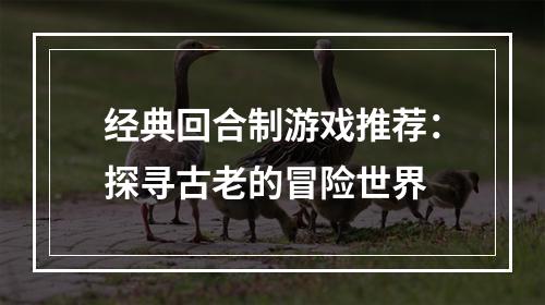 经典回合制游戏推荐：探寻古老的冒险世界