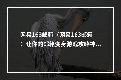 网易163邮箱（网易163邮箱：让你的邮箱变身游戏攻略神器！）