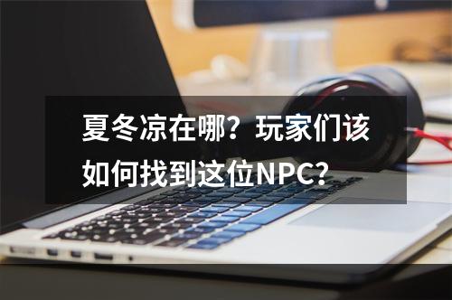 夏冬凉在哪？玩家们该如何找到这位NPC？