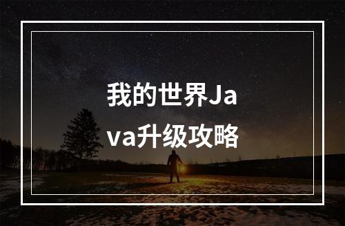 我的世界Java升级攻略