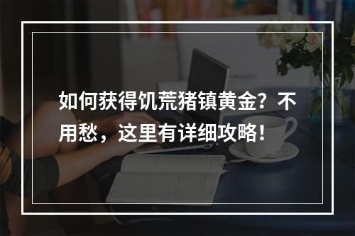 如何获得饥荒猪镇黄金？不用愁，这里有详细攻略！