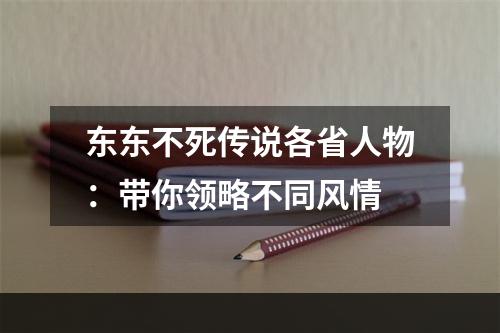 东东不死传说各省人物：带你领略不同风情