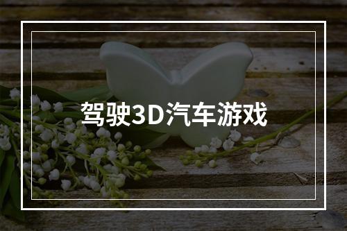 驾驶3D汽车游戏