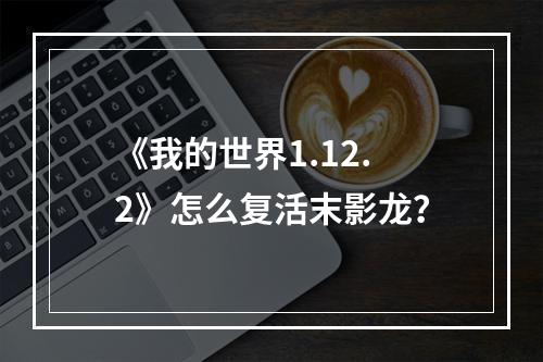 《我的世界1.12.2》怎么复活末影龙？