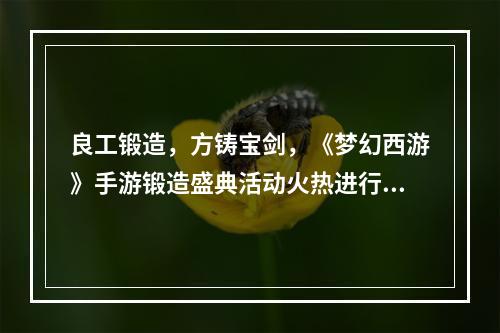 良工锻造，方铸宝剑，《梦幻西游》手游锻造盛典活动火热进行中！--游戏攻略网