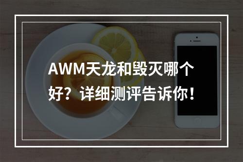 AWM天龙和毁灭哪个好？详细测评告诉你！