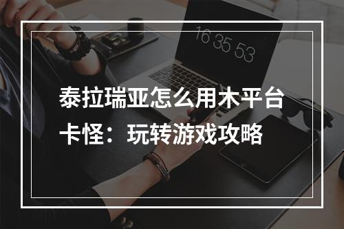 泰拉瑞亚怎么用木平台卡怪：玩转游戏攻略