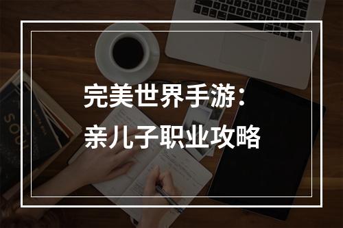 完美世界手游：亲儿子职业攻略