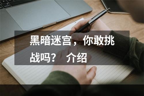 黑暗迷宫，你敢挑战吗？  介绍