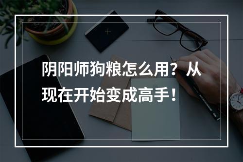 阴阳师狗粮怎么用？从现在开始变成高手！