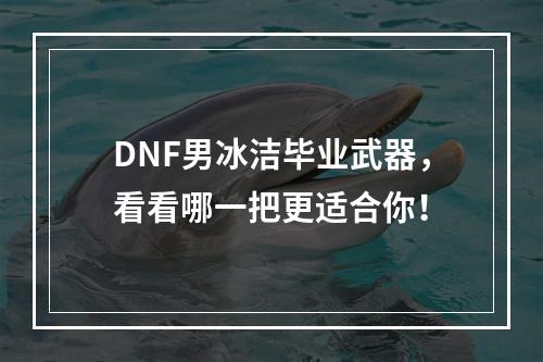 DNF男冰洁毕业武器，看看哪一把更适合你！