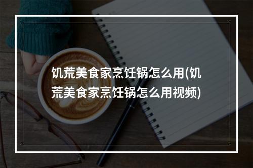 饥荒美食家烹饪锅怎么用(饥荒美食家烹饪锅怎么用视频)