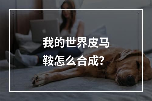 我的世界皮马鞍怎么合成？