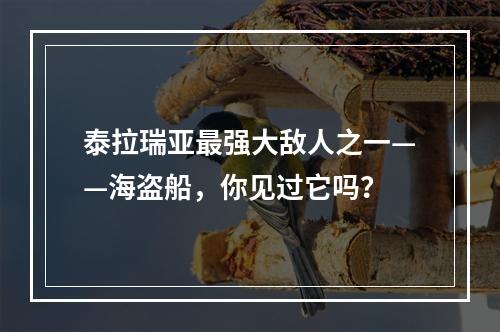 泰拉瑞亚最强大敌人之一——海盗船，你见过它吗？